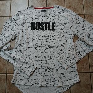 #0197 Men's Seven Souls Long Sleeve Hustle Shirts Size Medium